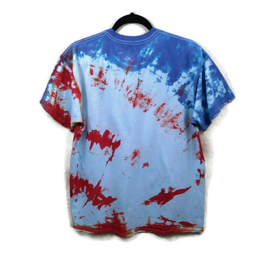 Gildan Tye Dye Men's Short Sleeve T-Shirt Size L - Picture 4 of 7